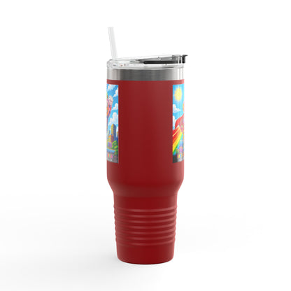 Panz™ 40oz Insulated Travel Mug – "My Autism is My Superpower" Graphic | Smile Universe Collection