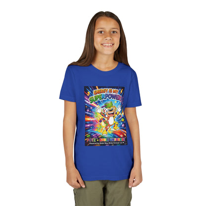 Potz™ Youth Short Sleeve Tee – "Energy is My Superpower!" Graphic Tee | Smile Universe Collection