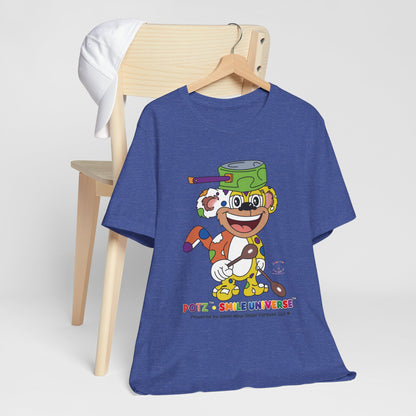 Potz™ Unisex Jersey Short Sleeve Tee – Playful Graphic Tee | Smile Universe Collection