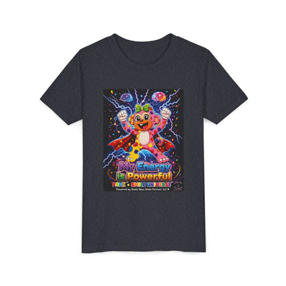 Panz™ Youth Short Sleeve Tee – "My Energy is Powerful" Graphic Tee | Smile Universe Collection