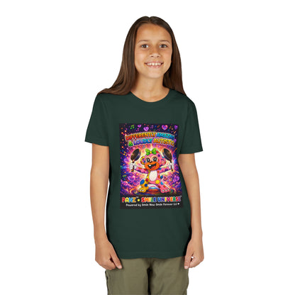 Panz™ Youth Short Sleeve Tee – "Differently Amazing & Loudly Autistic!" Graphic | Smile Universe Collection