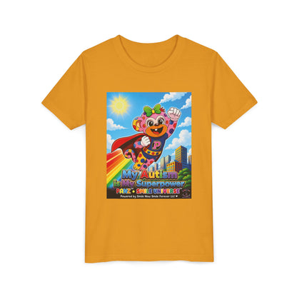 Panz™ Youth Short Sleeve Tee – "My Autism is My Superpower" Graphic | Smile Universe Collection