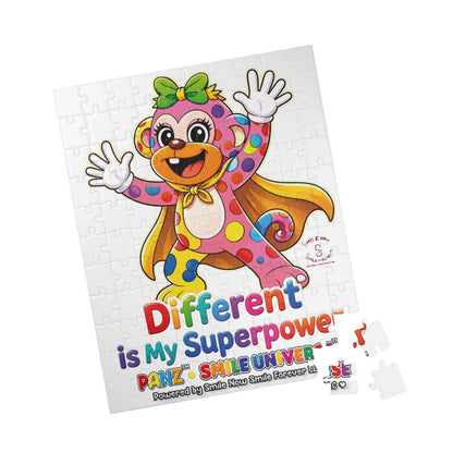 Panz™ Puzzle (110, 252, 520 & 1014-piece) – "Different is My Superpower" Graphic | Smile Universe Collection
