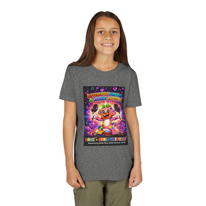 Panz™ Youth Short Sleeve Tee – "Differently Amazing & Loudly Autistic!" Graphic | Smile Universe Collection