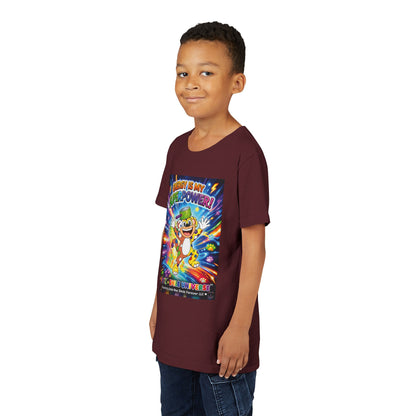 Potz™ Youth Short Sleeve Tee – "Energy is My Superpower!" Graphic Tee | Smile Universe Collection