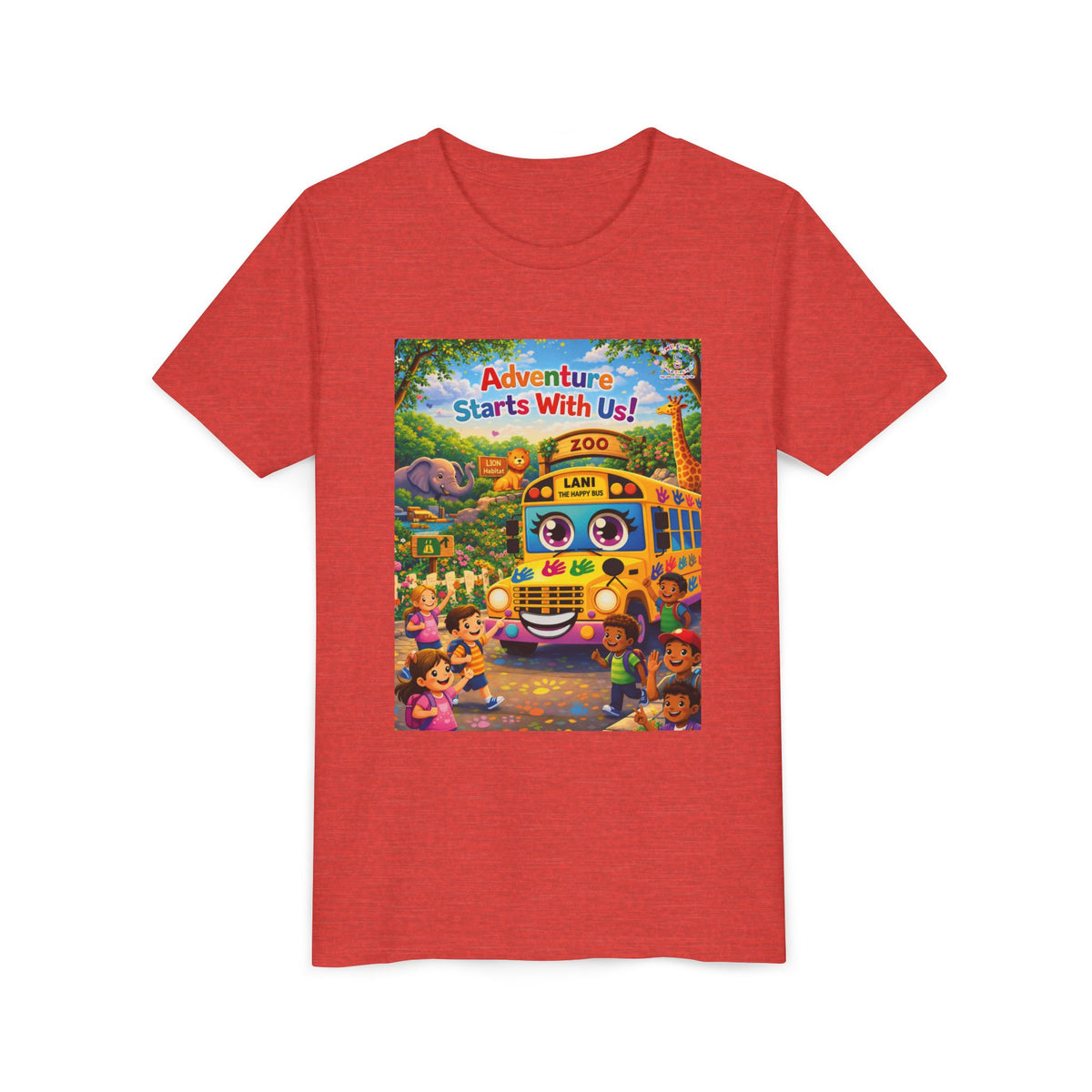 Lani™ Youth Short Sleeve Tee – "Adventure Starts With Us!" Graphic