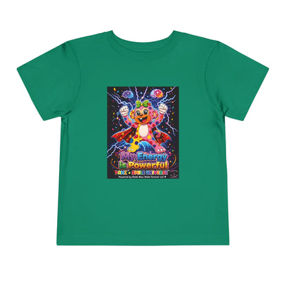 Panz™ Toddler Short Sleeve Tee – "My Energy is Powerful" Graphic Tee | Smile Universe Collection