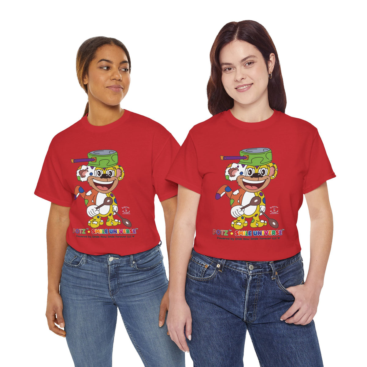 Potz™ Unisex Heavy Cotton™ Tee – Playful Graphic Tee | Smile Universe Collection