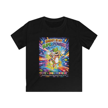 Potz™ Kids Softstyle Tee – "Energy is My Superpower!" Graphic Tee | Smile Universe Collection