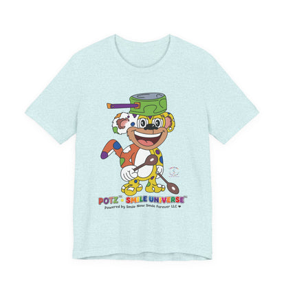 Potz™ Unisex Jersey Short Sleeve Tee – Playful Graphic Tee | Smile Universe Collection