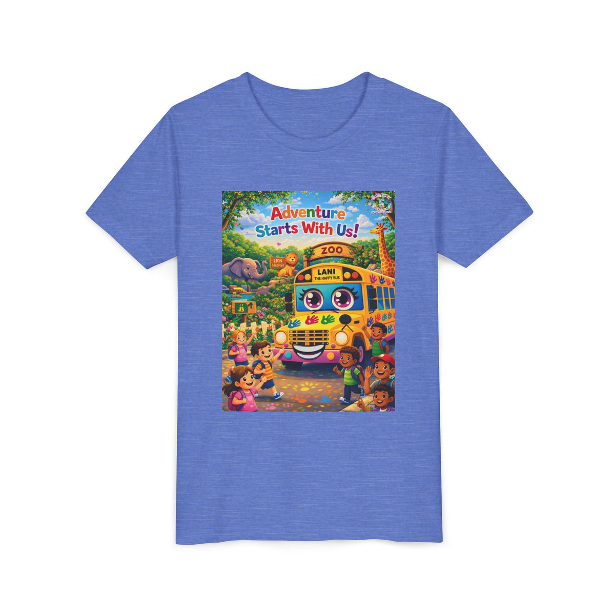 Lani™ Youth Short Sleeve Tee – "Adventure Starts With Us!" Graphic