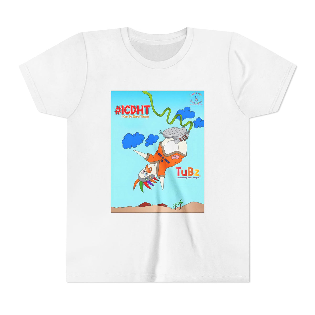 TuBz™ "I Can Do Hard Things" Youth T-Shirt | Youth Short Sleeve Tee - Motivational Kids Graphic Tee