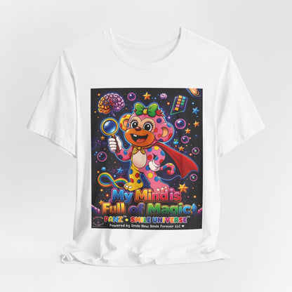 Panz™ Unisex Jersey Short Sleeve Tee – "My Mind is Full of Magic" Graphic | Smile Universe Collection