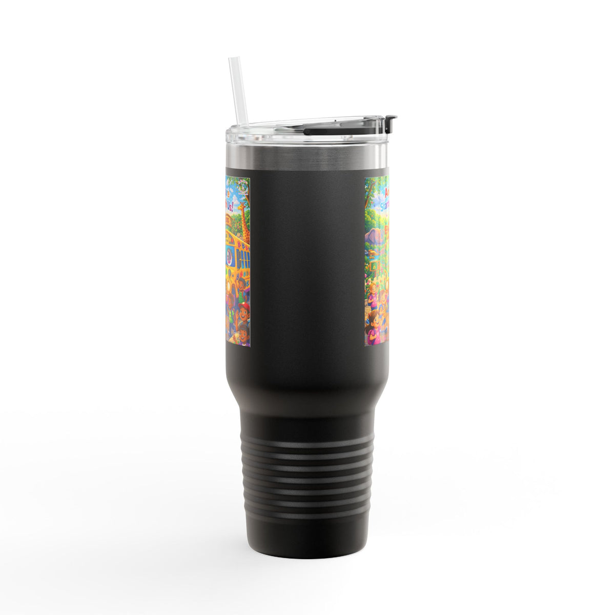 Lani™ 40oz Insulated Travel Mug – "Adventure Starts With Us!" Graphic