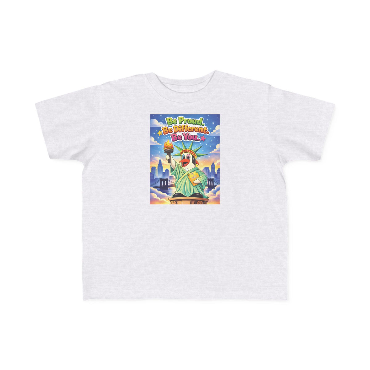 TuBz™ "Be Proud. Be Different. Be You." Kids T-Shirt - Inspirational Graphic Tee