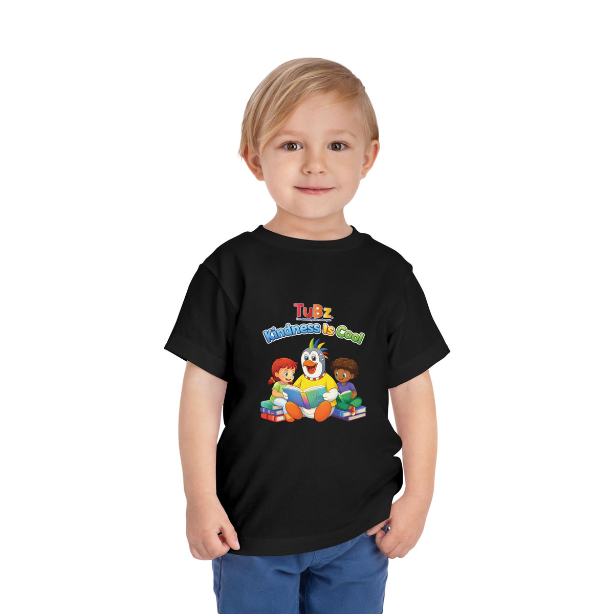 TuBz™ "Kindness Is Cool" Kids T-Shirt - Positive Message Graphic Tee | Smile Universe TuBz4Kidz