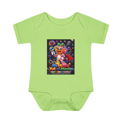 Panz™ Infant Baby Rib Bodysuit – "My Mind is Full of Magic" Graphic | Smile Universe Collection