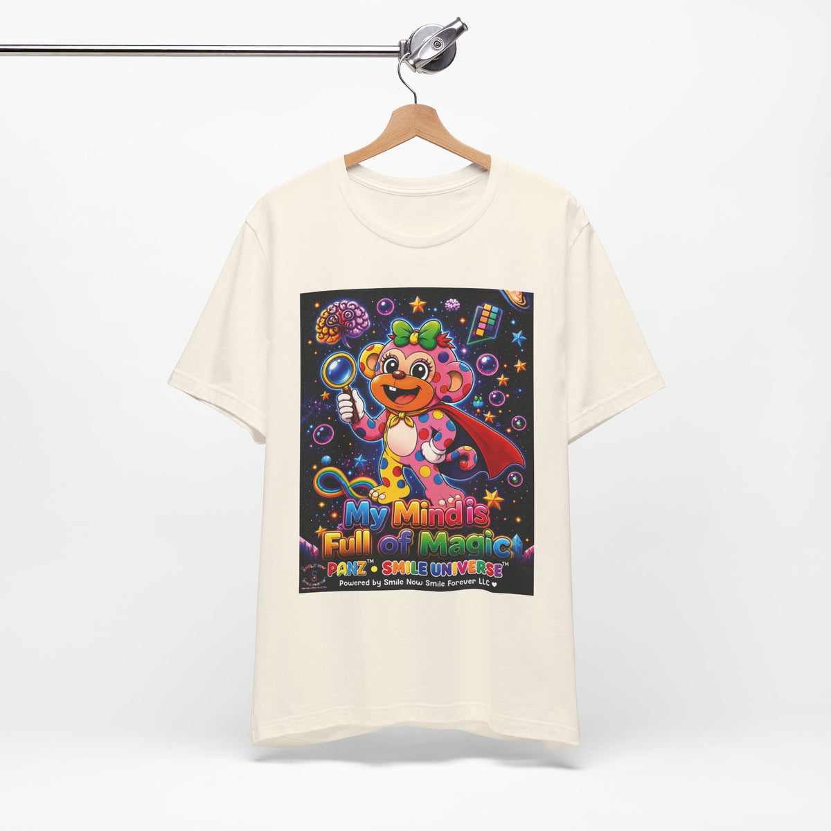 Panz™ Unisex Jersey Short Sleeve Tee – "My Mind is Full of Magic" Graphic | Smile Universe Collection