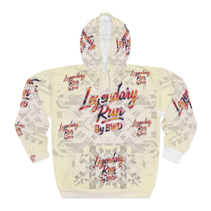 Legendary Run All-Over Print Hoodie — Pullover