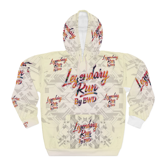 Legendary Run All-Over Print Hoodie — Pullover