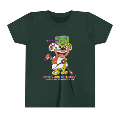 Potz™ Youth Short Sleeve Tee – Playful Graphic Tee | Smile Universe Collection