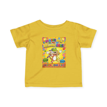 Potz™ Infant Fine Jersey Tee – "My ADHD Brain is Full of Brilliant Ideas!" Graphic Tee | Smile Universe Collection