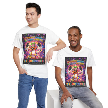 Panz™ Unisex Heavy Cotton™ Tee – "Differently Amazing & Loudly Autistic!" Graphic | Smile Universe Collection
