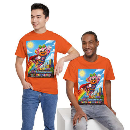 Panz™ Unisex Heavy Cotton™ Tee – "My Autism is My Superpower" Graphic | Smile Universe Collection
