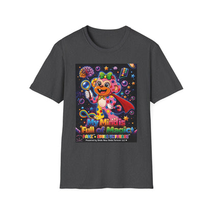 Panz™ Unisex Softstyle T-Shirt – "My Mind is Full of Magic" Graphic | Smile Universe Collection