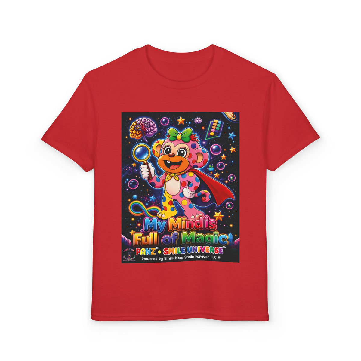 Panz™ Youth DryBlend® T-Shirt – "My Mind is Full of Magic" Graphic | Smile Universe Collection