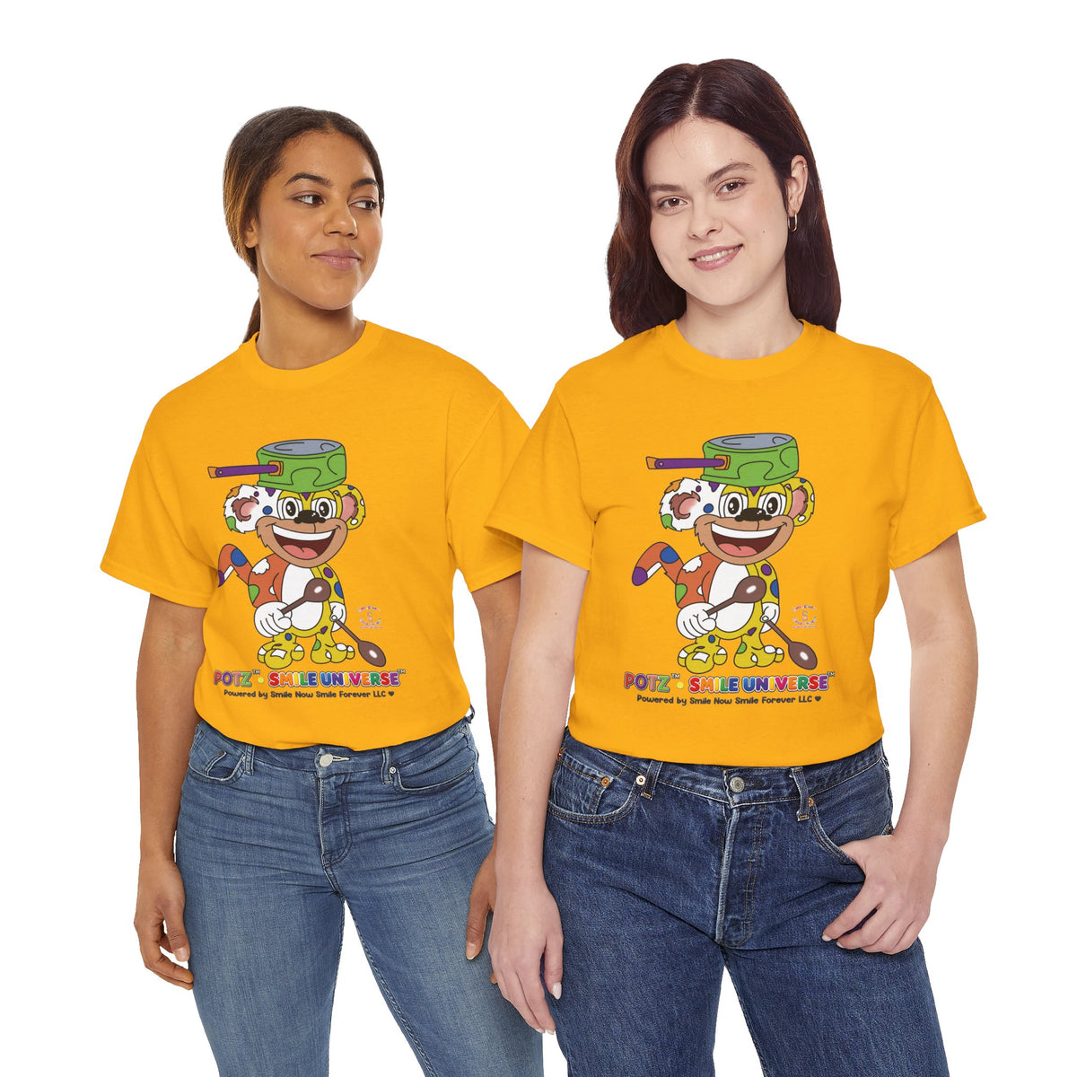 Potz™ Unisex Heavy Cotton™ Tee – Playful Graphic Tee | Smile Universe Collection