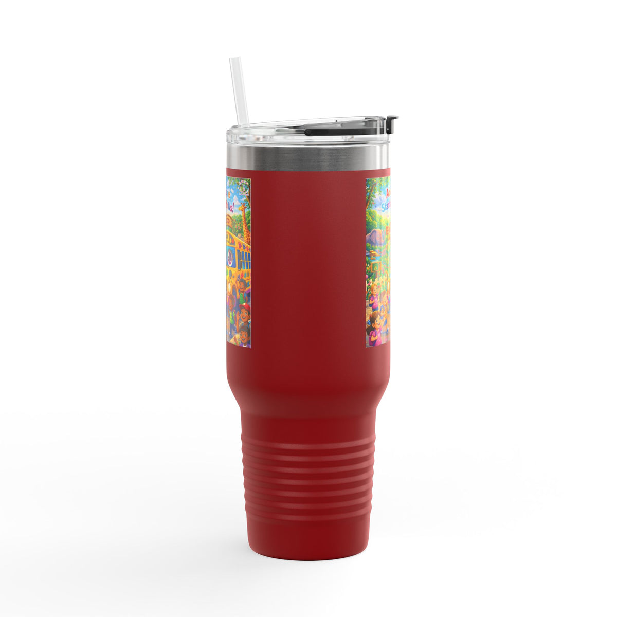 Lani™ 40oz Insulated Travel Mug – "Adventure Starts With Us!" Graphic