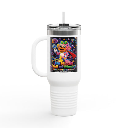 Panz™ 40oz Insulated Travel Mug – "My Mind is Full of Magic" Graphic | Smile Universe Collection