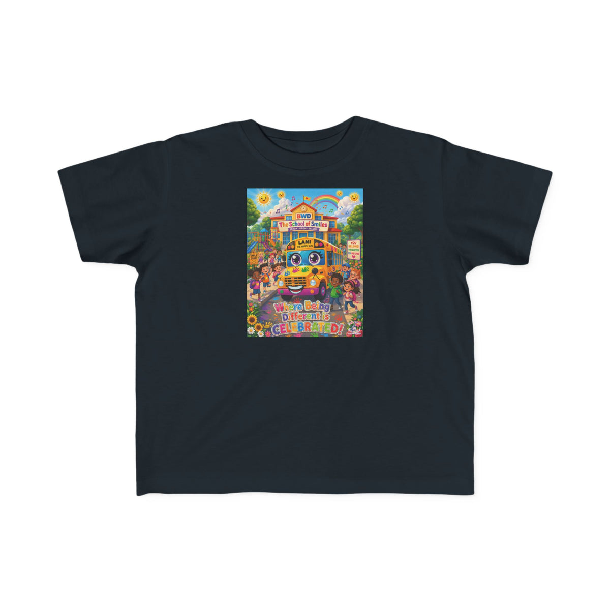 Lani™ Toddler's Fine Jersey Tee – "Where Being Different is CELEBRATED!" Graphic Shirt