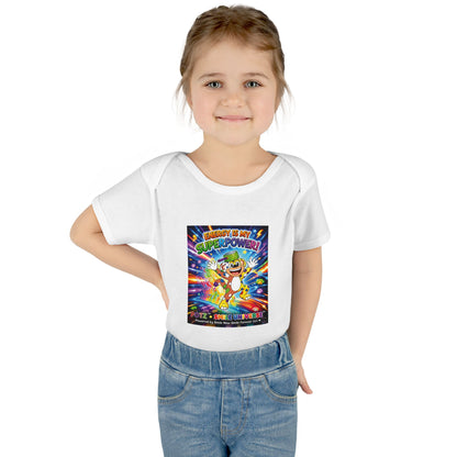 Potz™ Infant Baby Rib Bodysuit – "Energy is My Superpower!" Graphic Onesie | Smile Universe Collection