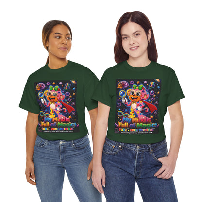 Panz™ Unisex Heavy Cotton™ Tee – "My Mind is Full of Magic" Graphic | Smile Universe Collection