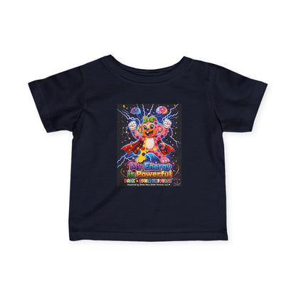 Panz™ Infant Fine Jersey Tee – "My Energy is Powerful" Graphic Tee | Smile Universe Collection