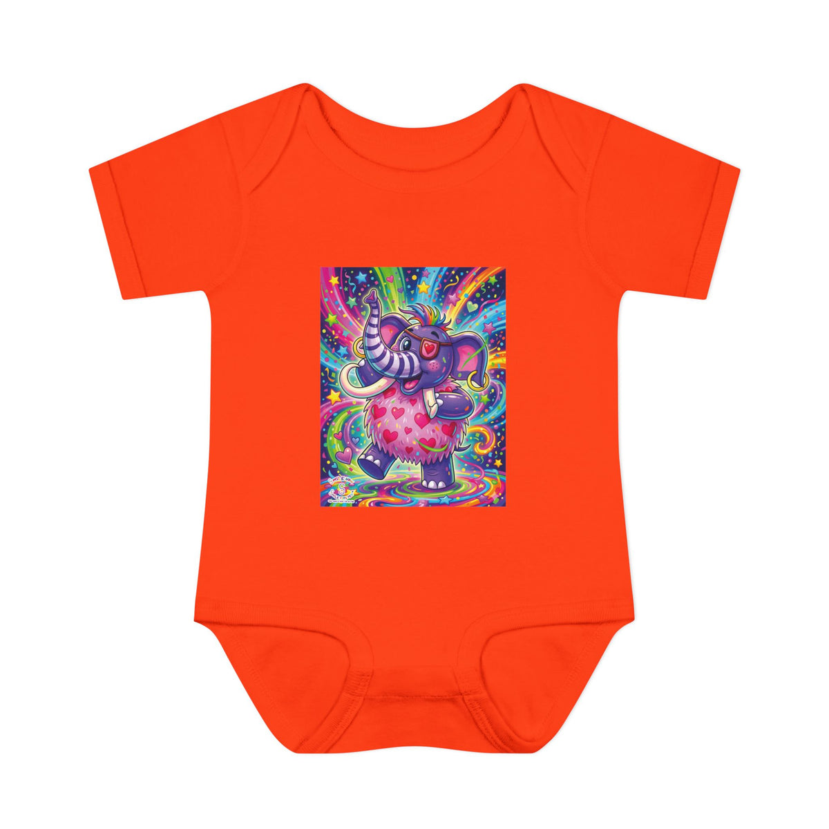 Piklez™ Infant Baby Rib Bodysuit – "Born to Celebrate!" Graphic | Smile Universe Collection