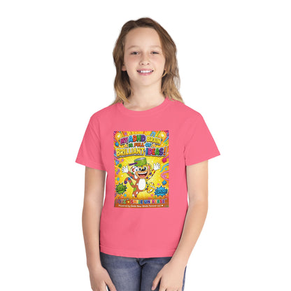 Potz™ Youth Midweight Tee – "My ADHD Brain is Full of Brilliant Ideas!" Graphic Tee | Smile Universe Collection
