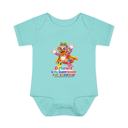 Panz™ Infant Baby Rib Bodysuit – "Different is My Superpower" Graphic | Smile Universe Collection