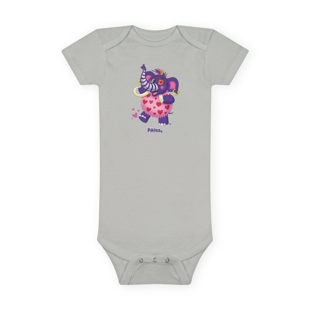 Piklez™ Baby Short Sleeve Onesie® – "Full of Love!" Graphic | Smile Universe Collection