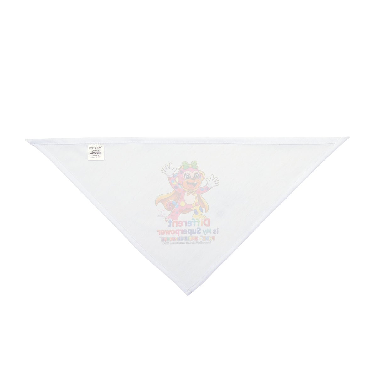 Panz™ Pet Bandana – "Different is My Superpower" Graphic | Smile Universe Collection