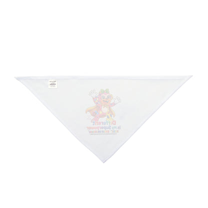 Panz™ Pet Bandana – "Different is My Superpower" Graphic | Smile Universe Collection