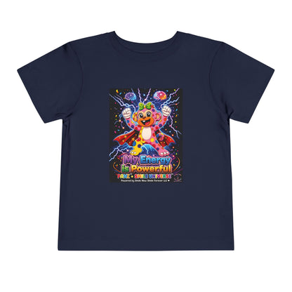 Panz™ Toddler Short Sleeve Tee – "My Energy is Powerful" Graphic Tee | Smile Universe Collection