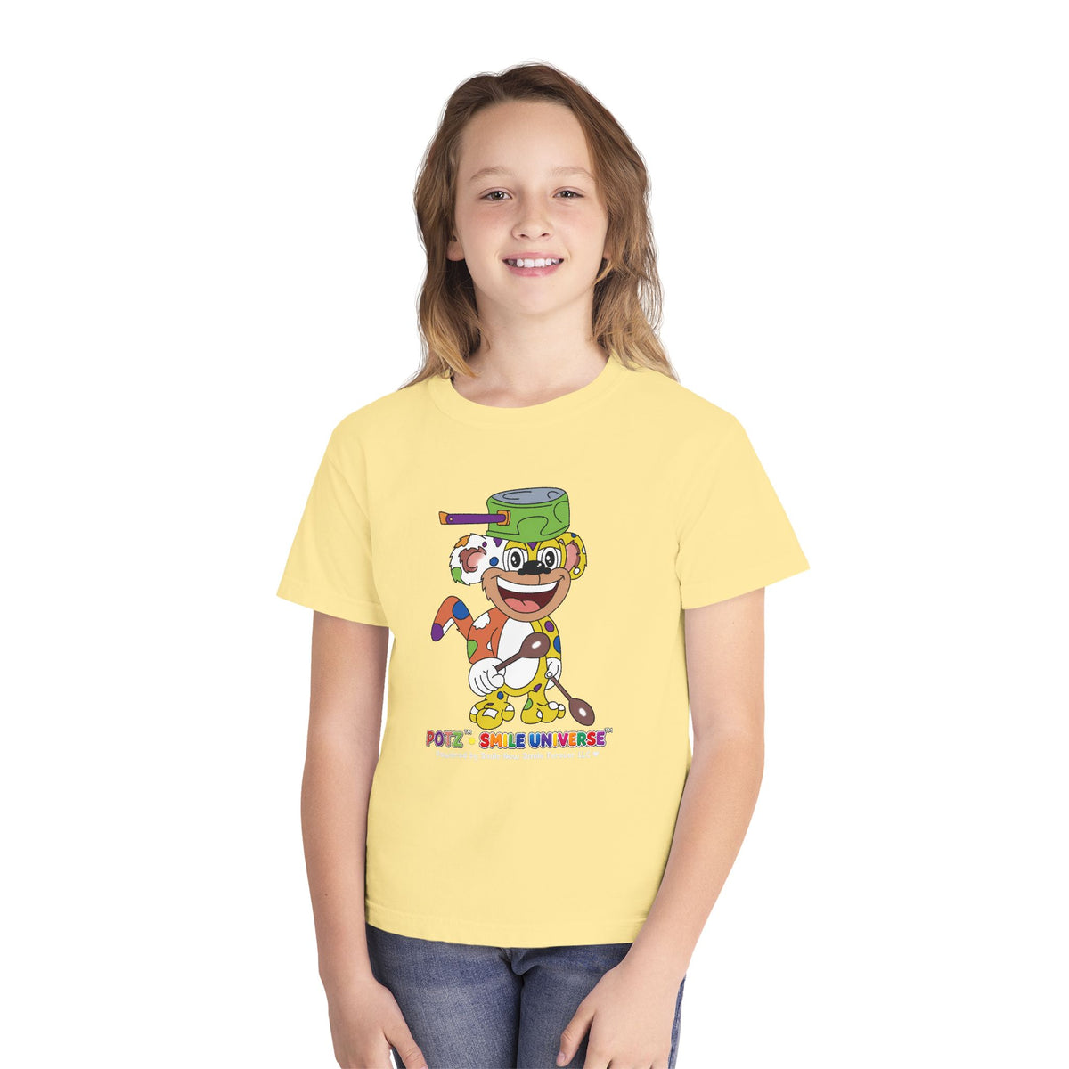 Potz™ Youth Midweight Tee – Playful Graphic Tee | Smile Universe Collection