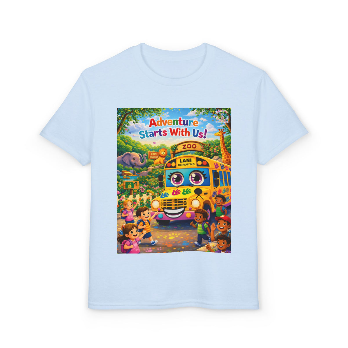 Lani™ Youth DryBlend® T-Shirt – "Adventure Starts With Us!" Graphic