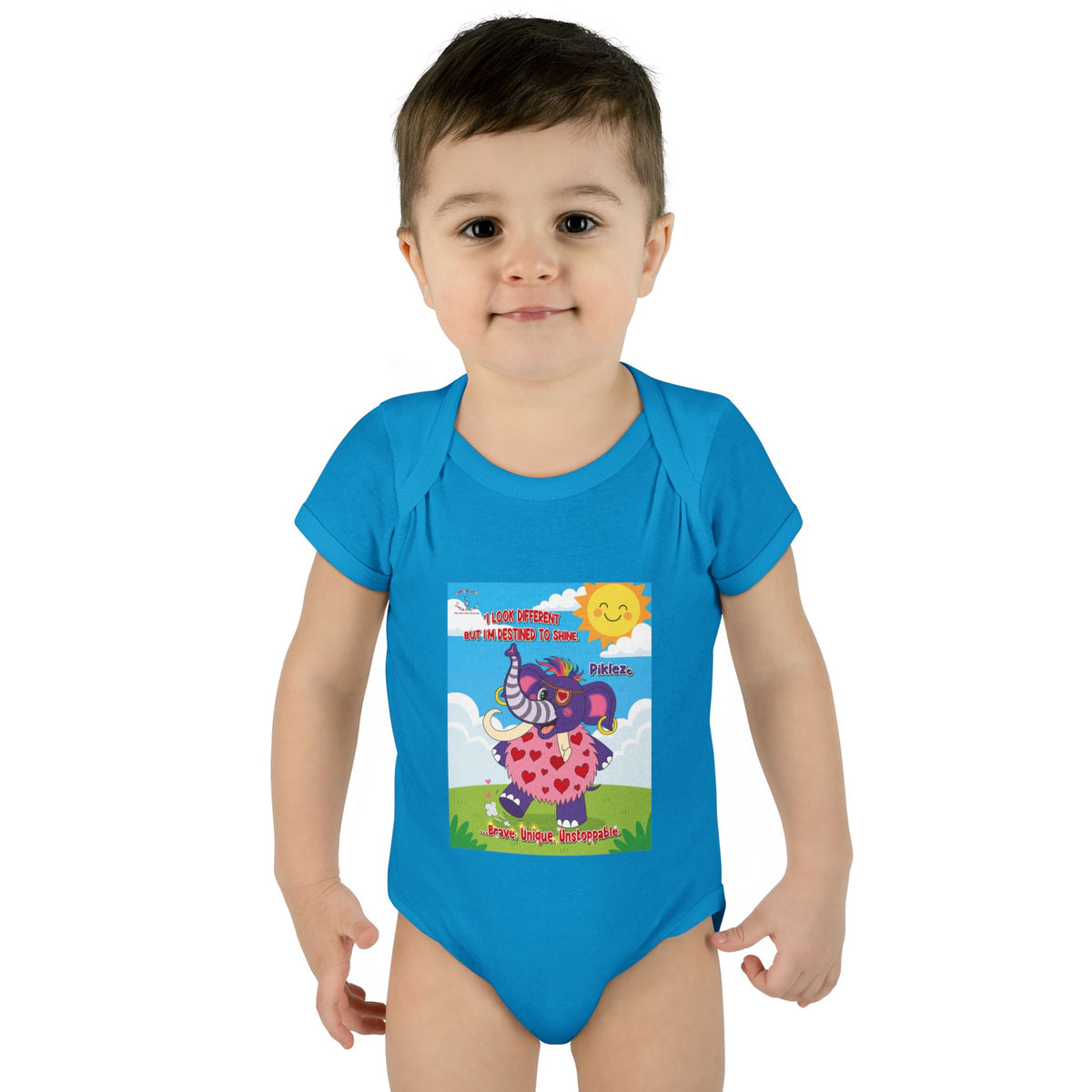Piklez™ Infant Bodysuit – “Destined to Shine” Baby Outfit | Smile Universe Collection