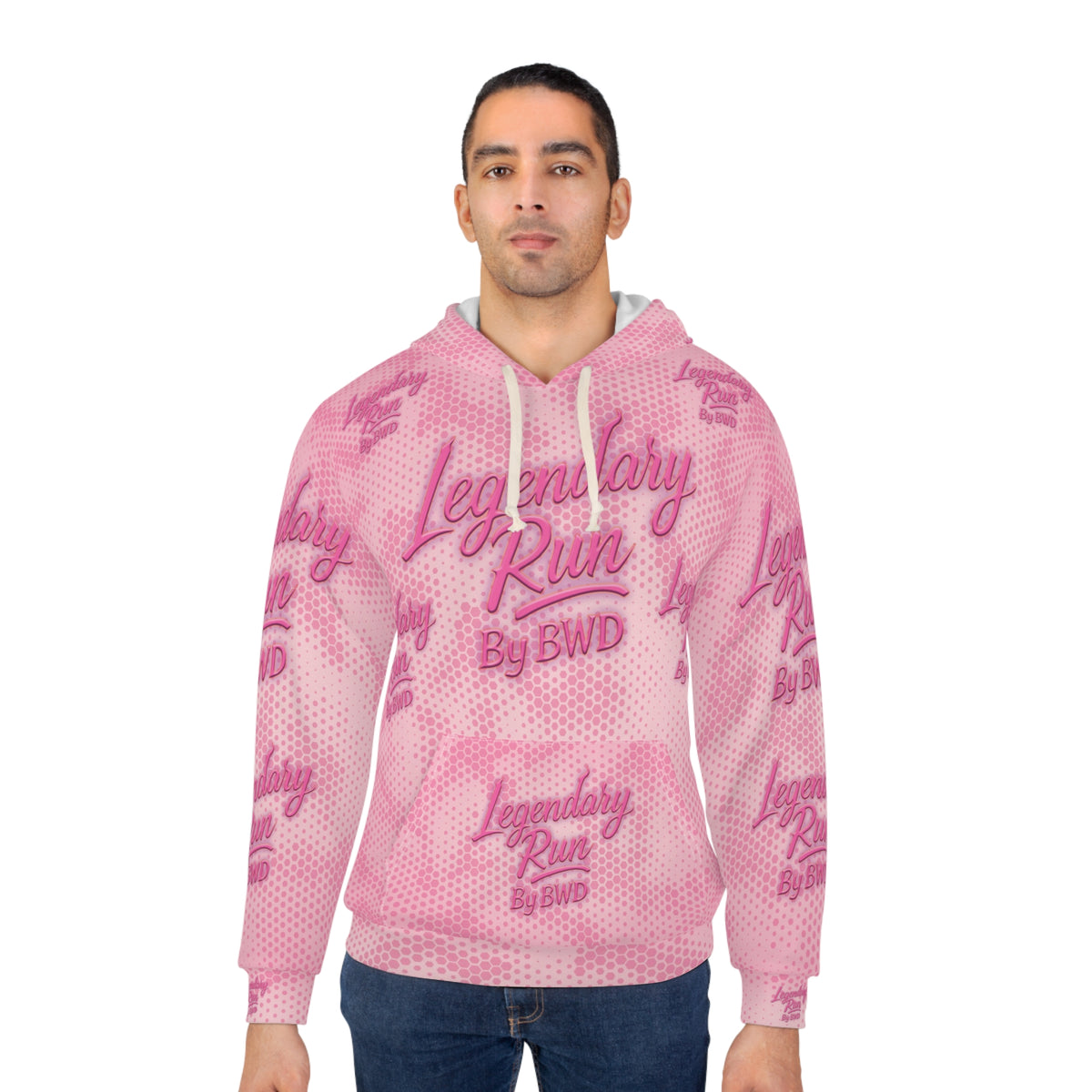 Legendary Run All-Over Print Hoodie — Pullover