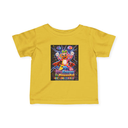 Panz™ Infant Fine Jersey Tee – "My Energy is Powerful" Graphic Tee | Smile Universe Collection