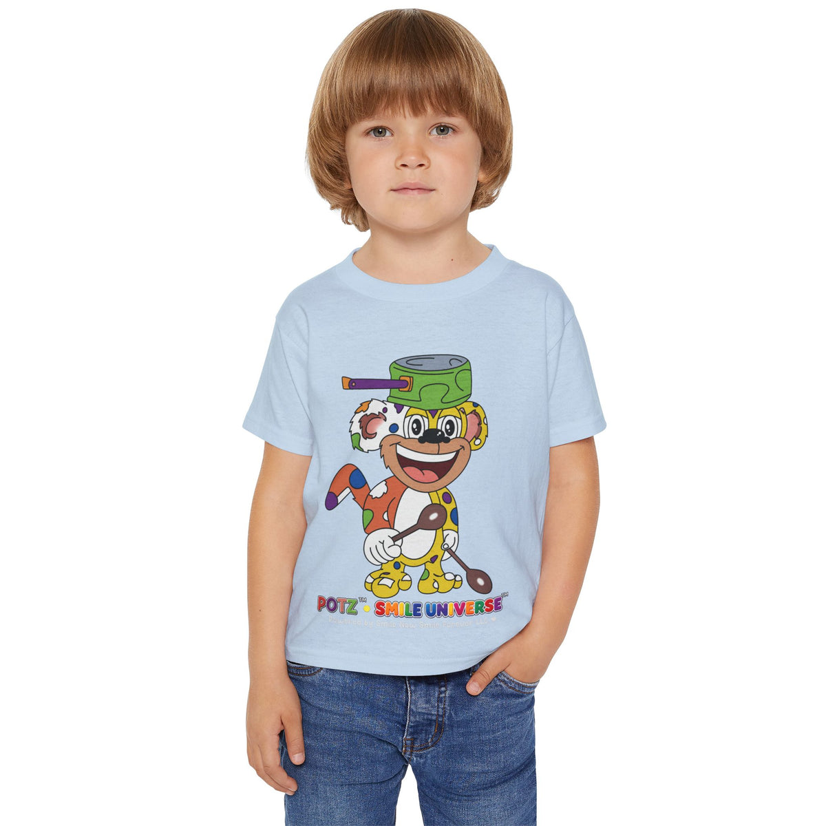 Potz™ Heavy Cotton™ Toddler T-Shirt – Playful Graphic Tee | Smile Universe Collection